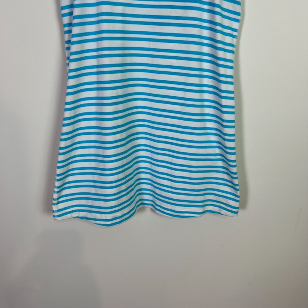 Lululemon Blue Stripe Racerback Active Tank Top Women Size 4 Workout Running - Picture 3 of 6